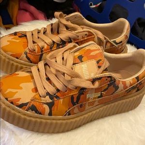 Fenty Suede Creepers Camo Rihanna